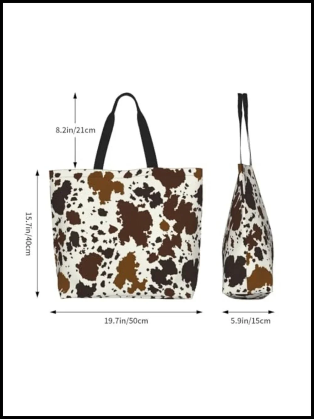 Reusable Polyester Tote Bag Shoulder Bag Travel Shopping Grocery